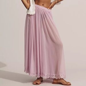 ANTHROPOLOGIE Sheer Maxi Slip